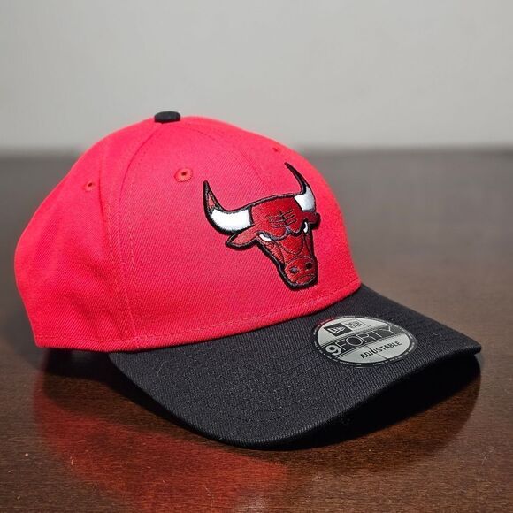 Chicago Bulls New Era Dad Hat Cap Red Black 9Forty NBA Jordan Pippen Rodman New main image 7